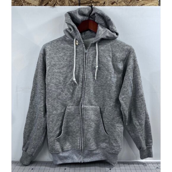 Mw Other - MW Gray Zip-Up Hoodie Sz. M Vintage 1980’s Metal Zipper ~minty~ Rocky Balboa